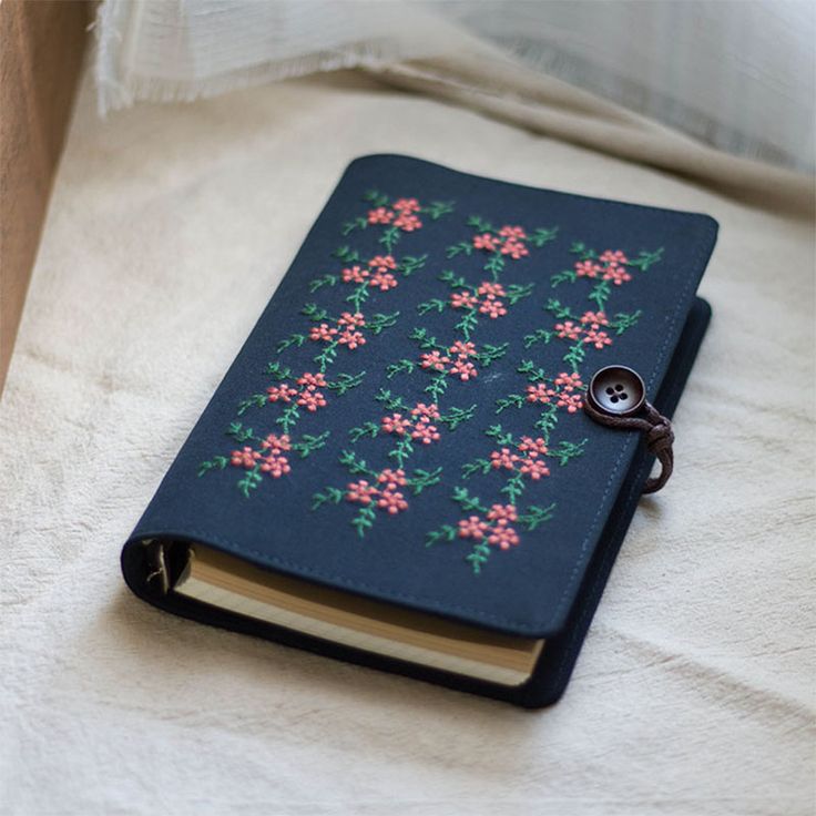 Embroidery hard cover Diary